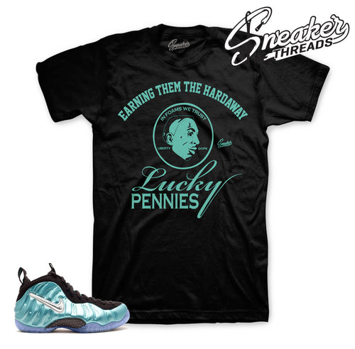 Foamposite island green tee match foam island green shirt.
