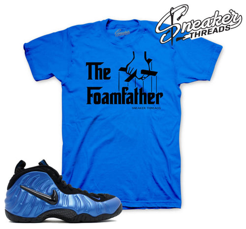 Foamposite pro royal tees match foam varsity blue royal shirts.