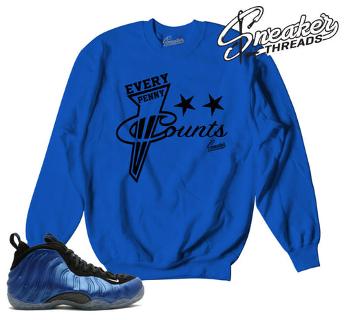 Match foamposite royal sweaters foam sneaker match crews.