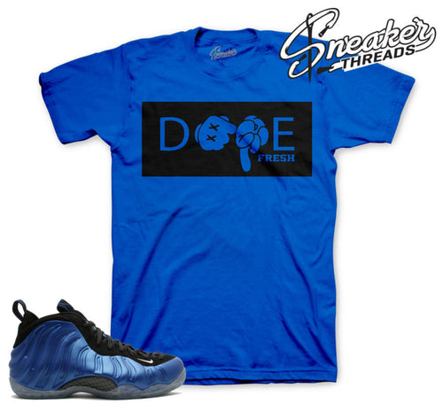 Match foamposite one royal tees foam sneaker shirts.