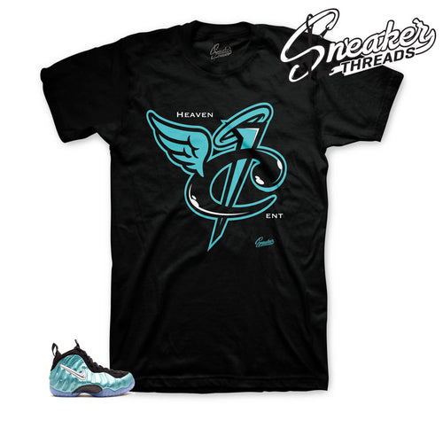 Foamposite island green shirt | Heaven cent sneaker tee.