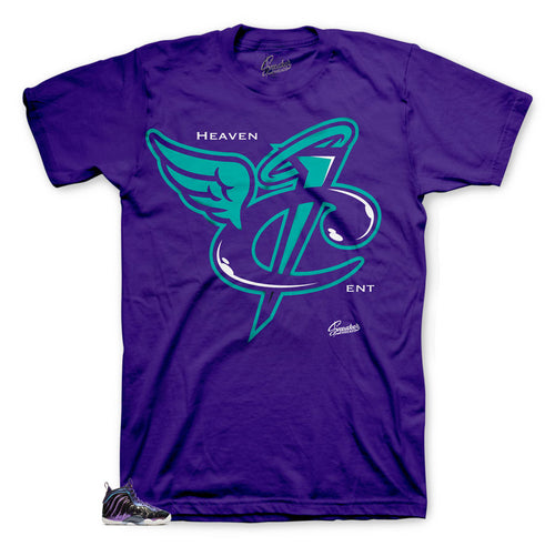 Foamposite Iridescent sneaker tees match kids Iridescent foam shoes.