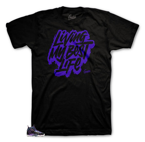 T-shirt collection made to match Foamposite one iridescent sneaker collection