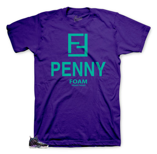 Iridescent one Foamposite shoes matching shirts made to match Foamposite one iridescent sneakers