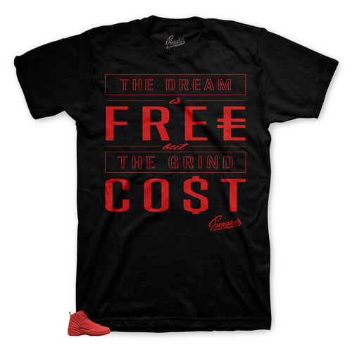 Jordan 12 retro gym red sneakers that match tees | Retro gym red Jordan 12 t-shirt that matches sneakers