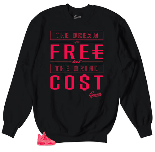 Hot Punch Jordan 4 retro sneakers matching sweaters designed to match Jordan 4 retros sneakers