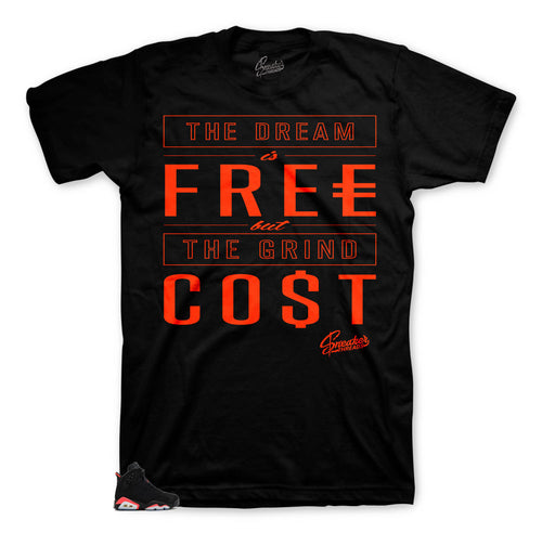Sneaker tees match Jordan 6 infrared | special infrared 6 tees.