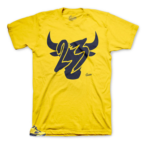 JOrdan 5 Michigan has matching shirts created to match the Michigan 5s.