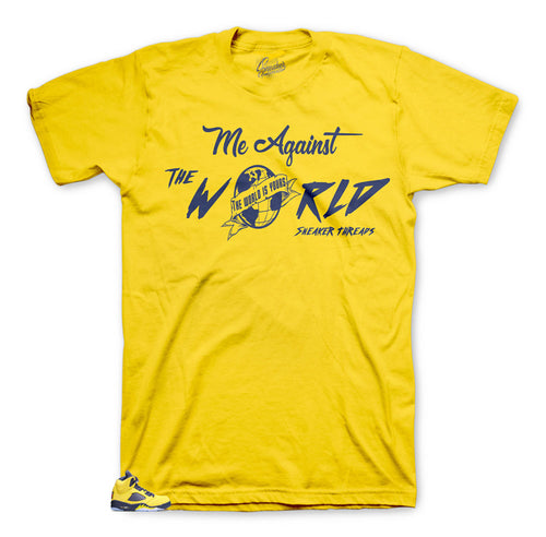Jordan 5 ichigan sneaker has matching tees made to match perfectly with Jordan 5 Michigans