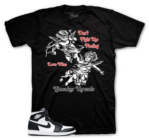 Retro 1 Black White Love Wins Shirt