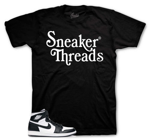 Retro 1 Black White ST Made Shirt