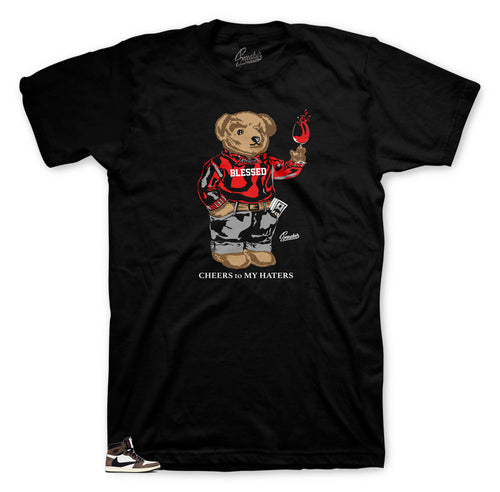 Jordan 1 Cactus Jack Sneaker Tees Match Retro 1s Travis Scott Shoes.