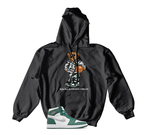 Retro 1 Gorge Green Ballin Bear Hoody