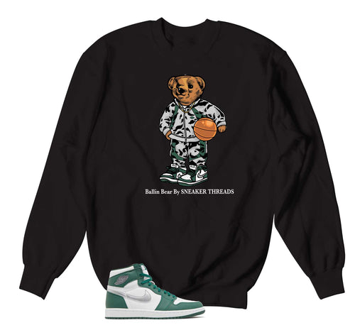 Retro 1 Gorge Green Ballin Bear Sweater