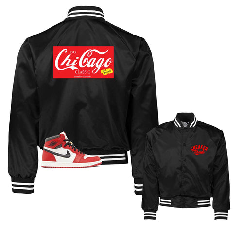 Retro 1 Lost and Found Classic Satin Jacket