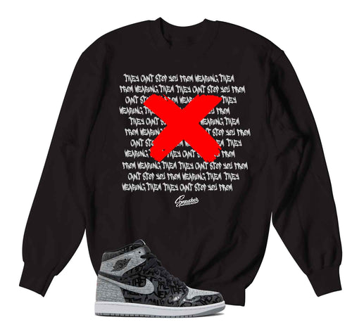 Jordan 1 Rebellionaire Sneaker Tees & Matching Outfits | Banned Shirt