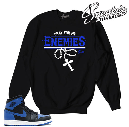 Sweatshirts match jordan 1 royal OG retro 1 sneakers.