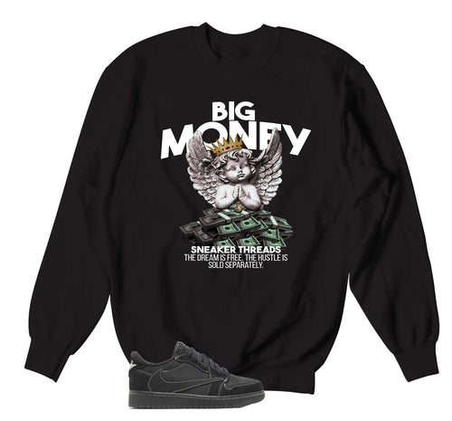 Retro 1 Black Phantom Big Money Sweater