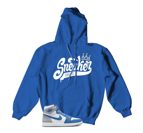 Retro 1 True Blue ST Crown Hoody