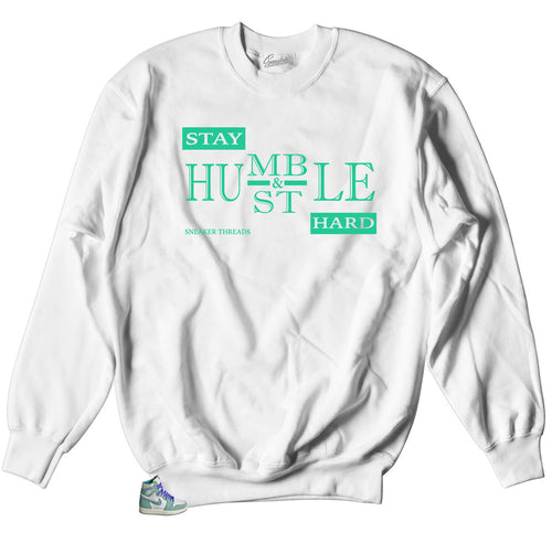 Sweatshirt collection to match Jordan Turbo Green 1s sneaker collection 