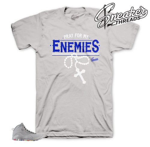 Cool grey Jordan 10 sneaker tees match I'm back Jordan 10.
