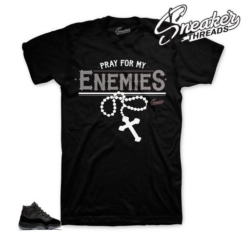 Jordan 11 Cap & Gown Enemies Shirt 