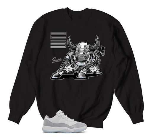Retro 11 Cement Grey Bull Sweater