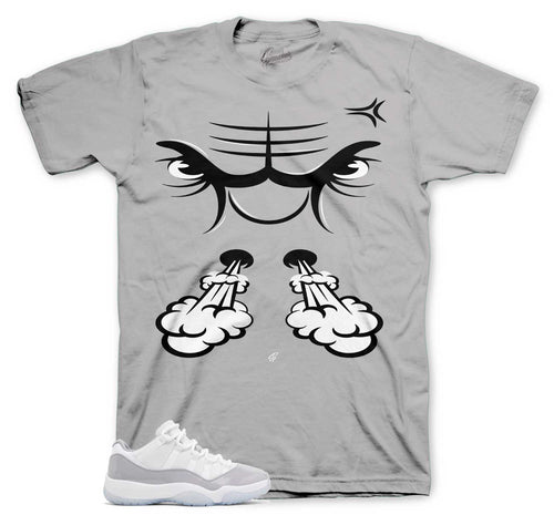 Retro 11 Cement Grey Raging Face Shirt