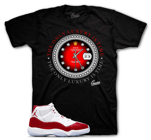 Jordan 11 Cherry University Red Sneaker tees