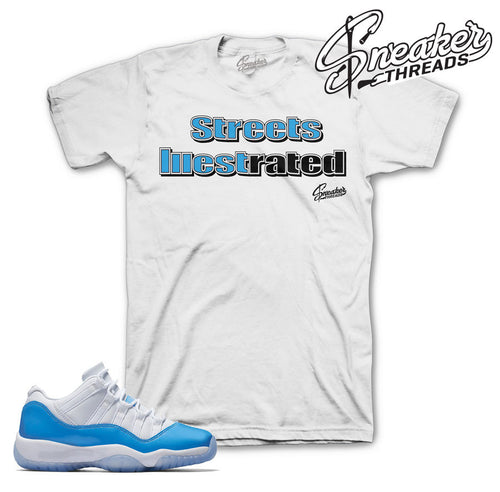 Tee match jordan 11 Columbia blue low | Sneaker Match Official