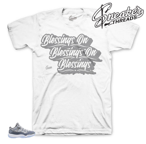 Jordan 11 low cool grey sneaker shirts match cool grey low.