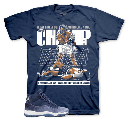 Retro 11 Midnight Navy Trilla Shirt