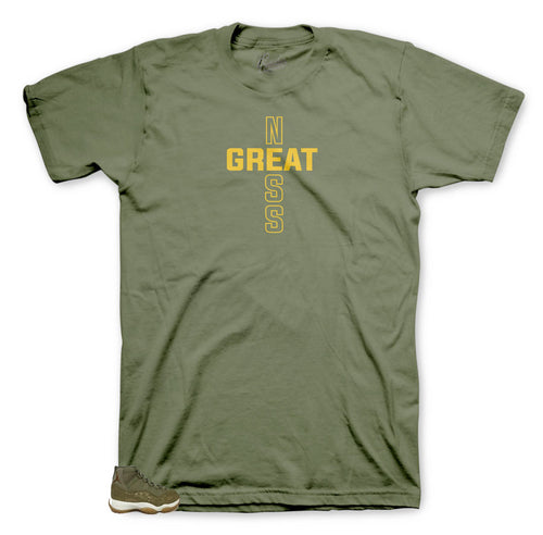 Jordan 11 olive lux t-shirts sneakers match retro 11 olive lux match shirt