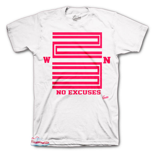 Jordan 11 Low Snake Skin Pink Win shirt