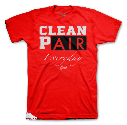 Retro Jordan 14 sneaker collection Candy Cane matches shirts designed to match the Jordan 14 sneakers