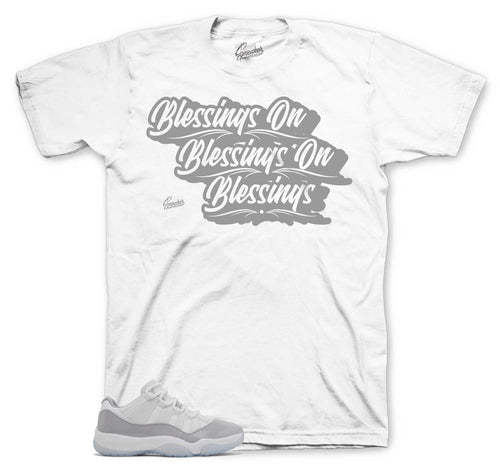 Retro 11 Cement Grey Blessings Shirt
