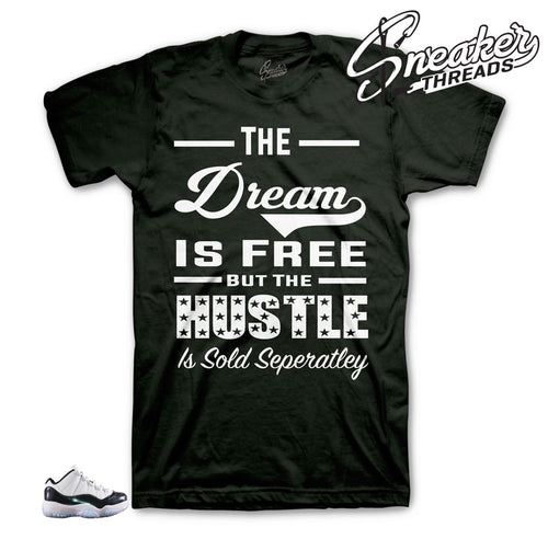 Iridescent Jordan retro 11 tees match retro 11 green tees.