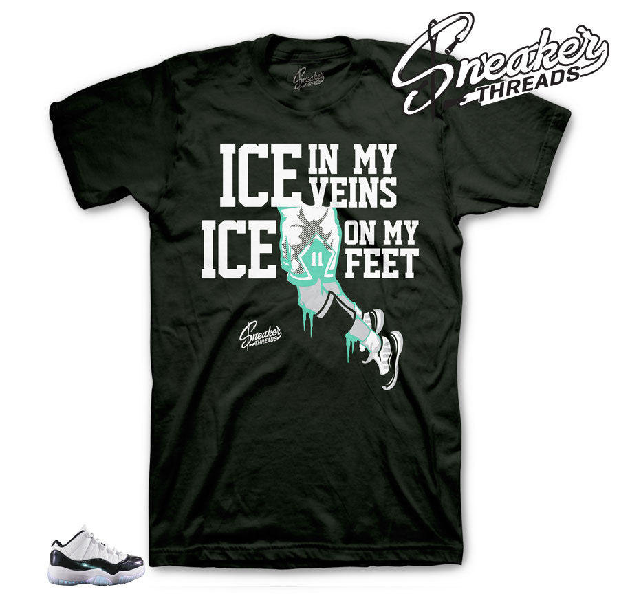 Iridescent Jordan retro 11 shirts match retro 11 easter sneaker tees