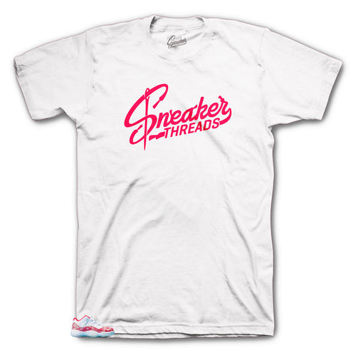 Sneaker threads original shirt collection to match Jordan 11 Snakeskin Pink