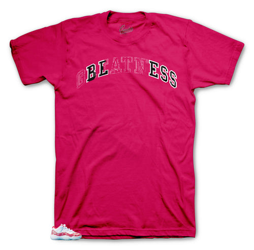 Jordan stitch like shirt to match with Low Pink Snakeskin 11's