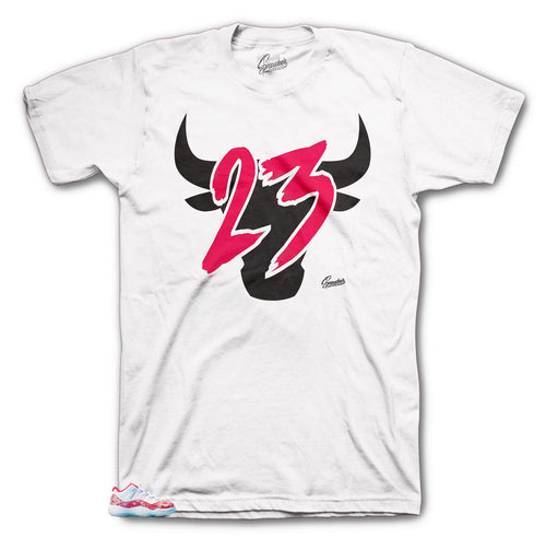 Jordan Toro shirt to match Low Pink Snake Skin 11's
