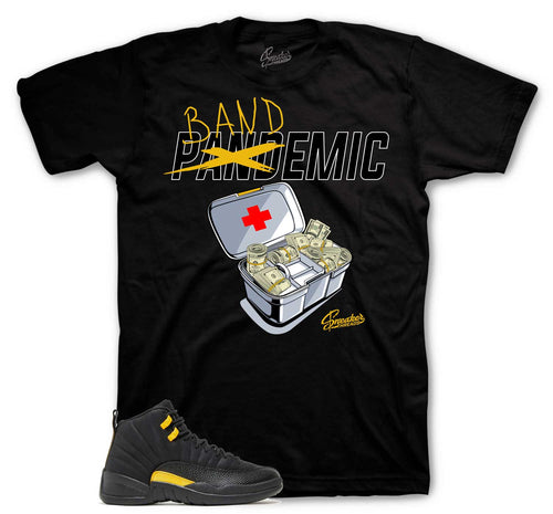 Retro 12 Black Taxi Bandemic Shirt