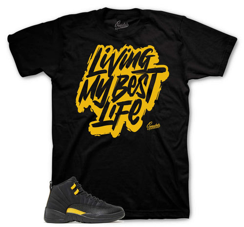 Retro 12 Black Taxi Living Life Shirt