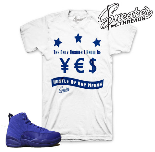 Retro 12 Royal Blue Answer Shirt