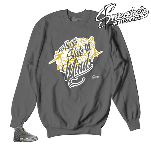 Jordan 12 dark grey sweaters match wolf grey retro 12 shoes.