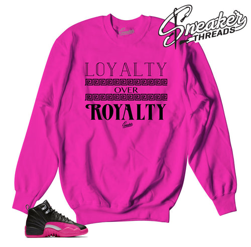 Sweaters match Jordan 12 deadly pink | Sneaker sweaters match.