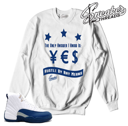 Match jordan 12 french blue sweaters retro 12 sneaker crew.