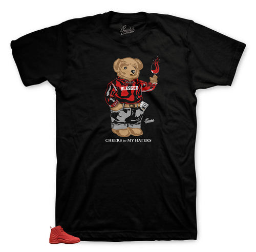 Retro 12 Jordan Gym Red kicks that match t-shirts | T-shirts matching Jordan 12 Retro Gym Sneakers