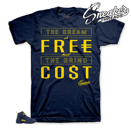 Jordan 12 michigan outlet shirt