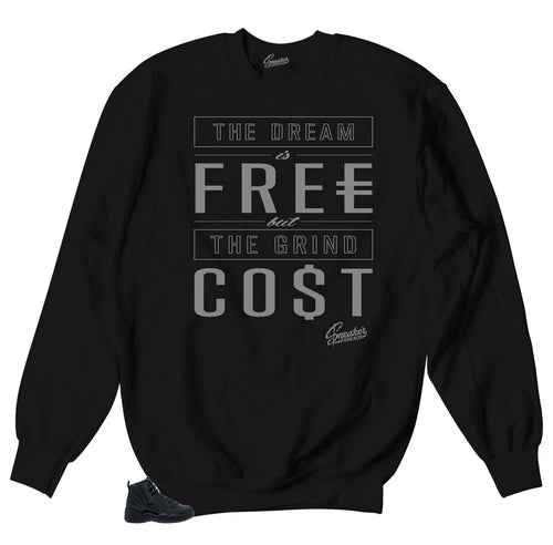 Sweater made to match Jordan 12 Winterized Sneaker matching Crewneck Sweater